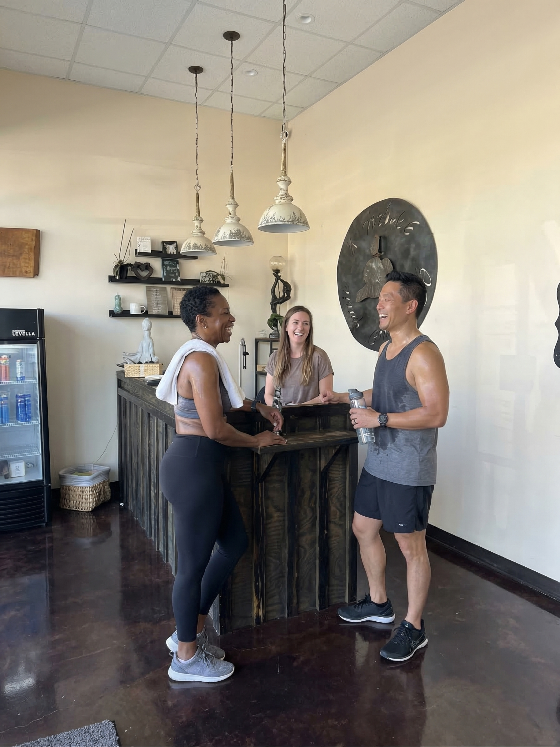 Welcoming lobby at Natomas Yoga Studio